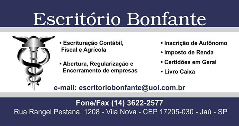Escritorio Bonfante Contabilidade Jau / SP